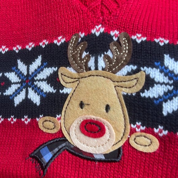 NWT 4t 4 IZOD 3p dress suit pants Reindeer sweater vest oxford brothers outfit - Picture 6 of 10